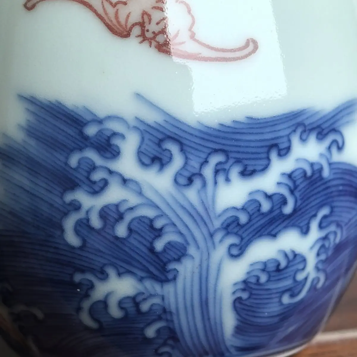 Changwujujiai Kiln Jingdezhen Porcelain Tea Bowl Hand-Painted Blue And White Underglaze Red Fine Brushwork Host Cup 120ML