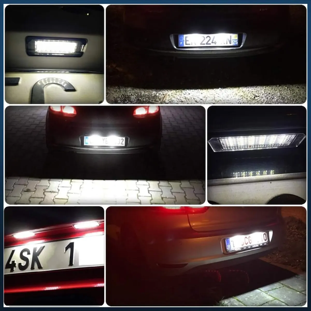 License Plate Light for Fiesta JA8 Focus DA3 5D LED Number Signal Light 6M2Z13550A 6M2A13550AA