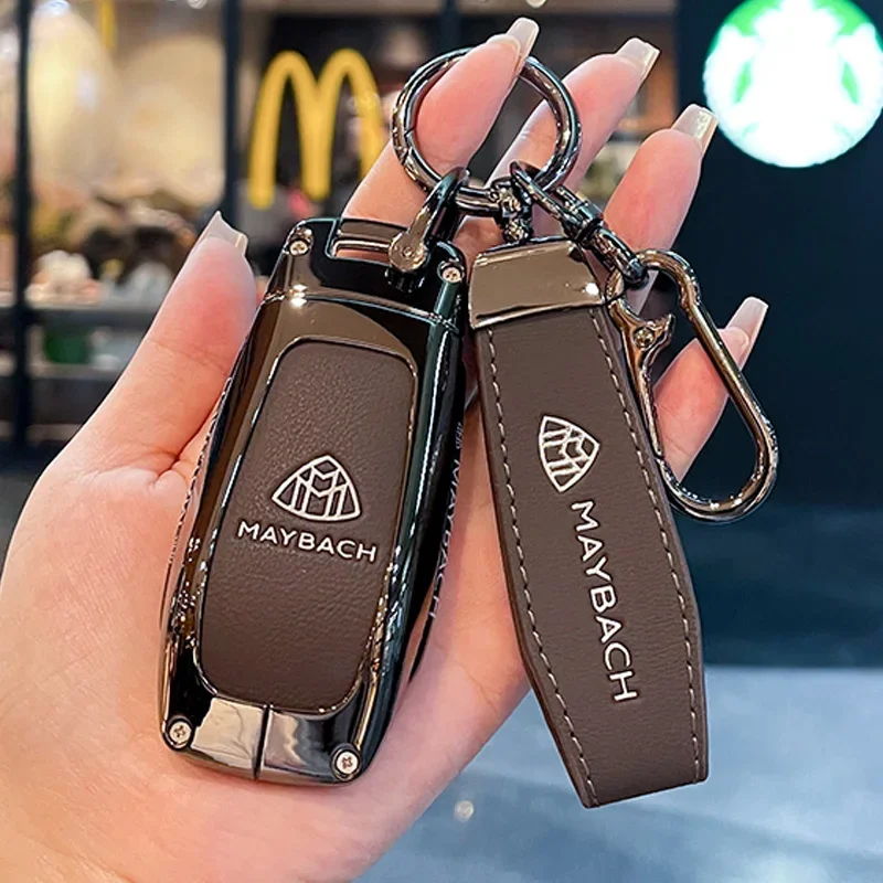 Zinc Alloy Car Key Case Cover Shell For Mercedes Benz W223 W206 S350L S400L S450L S500L 2021 C /S Class Protector Accessories
