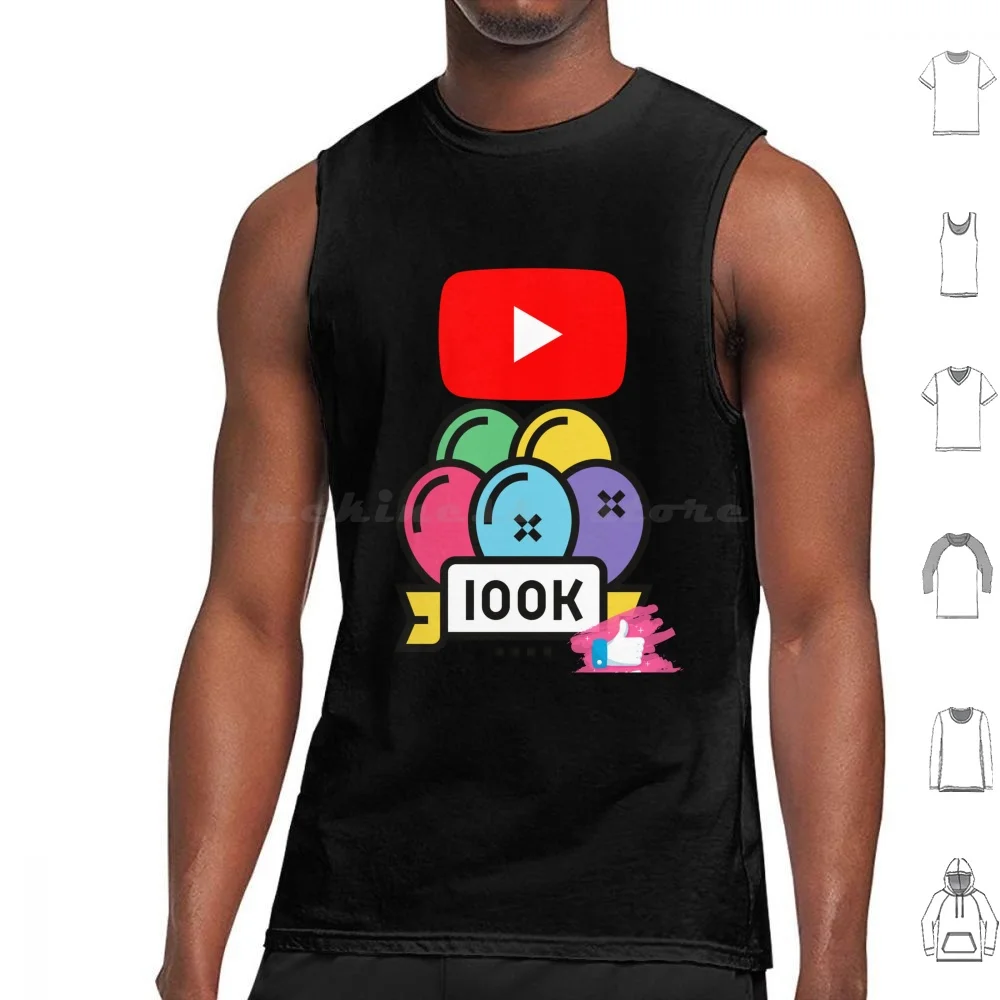 

Youtube 100k Tank Tops Print Cotton 100k 100k Subscribers Highhocreations High Ho Silver Youtube Subs Subscribers