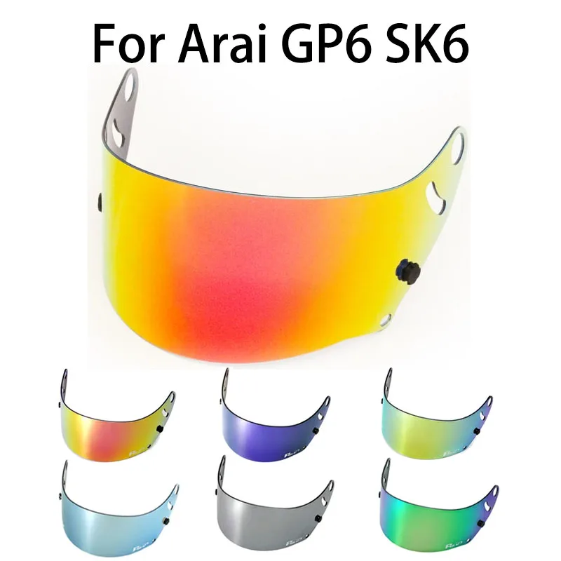 Visiera per Casco Arai GP-6 SK6 PED GP-6S GP-6RC Racing Kart, Protezione UV, Visiera Casco Moto, Lente di Ricambio per Casco da Motocicletta