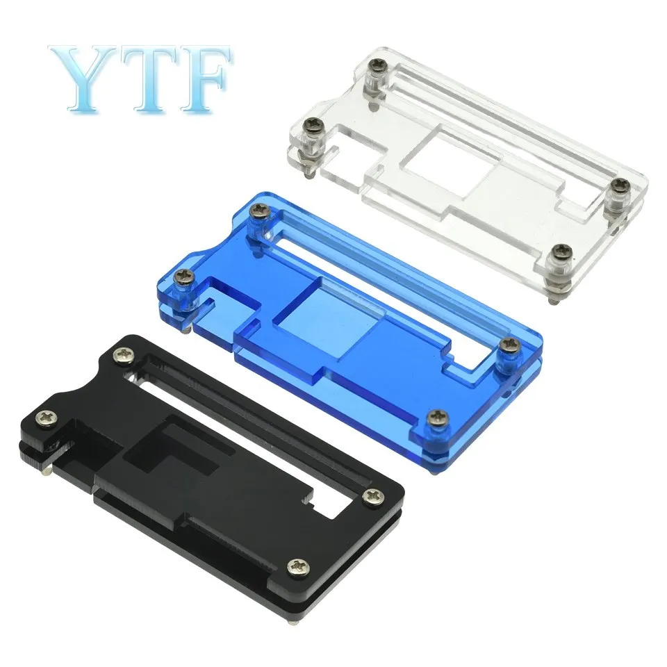 Vỏ Acrylic 3 Màu Hộp Vỏ Trong Suốt Màu Xanh Đen Acrylic Kèm Rõ Ràng Hộp Cho RPI Bằng Không Raspberry Pi Zero