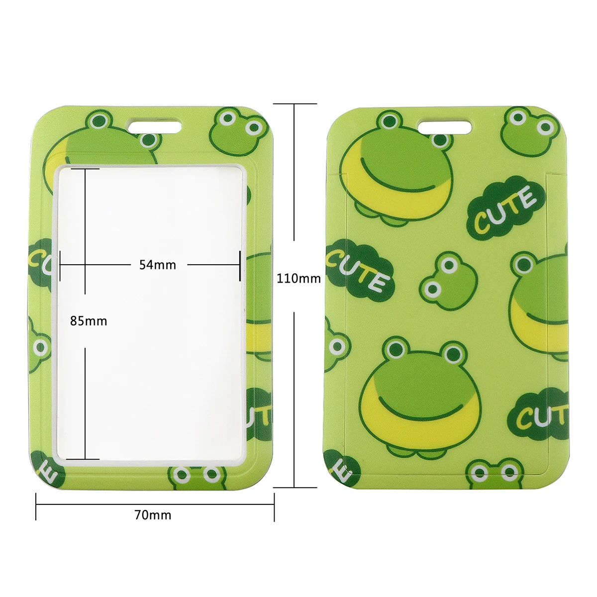 Cute Frog Lanyards ID Badge Holder Bank Bus Pass Card Case Cover Men Women\'s Bank Credit Card Holder Strap