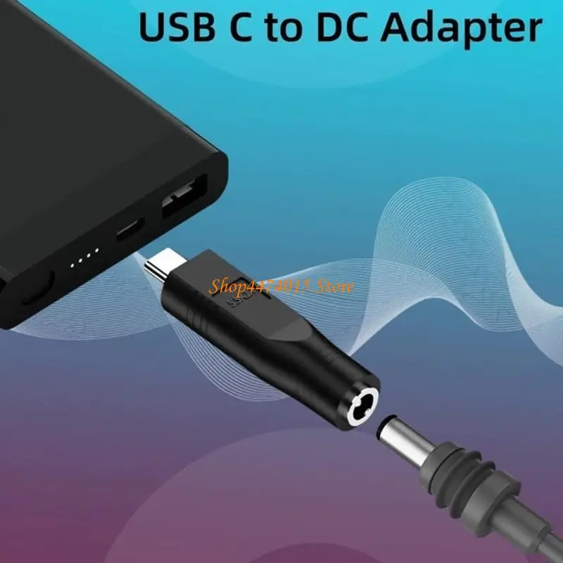 K1AA 3Pcs/Set USB C Male Female to DC5.5x2.1mm Charging Adapter for Mini Satellite Works with Type C PD20V 100W Source