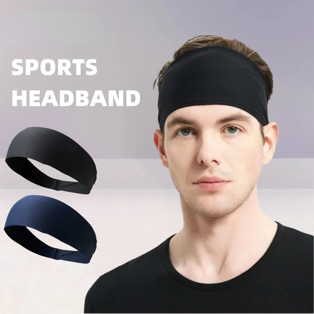 Headband Sport Men Sweat，Sports Headbands, Sweat Band ,Head Band Sweatbands For Running Gym Training Tennis Basketball Footbal