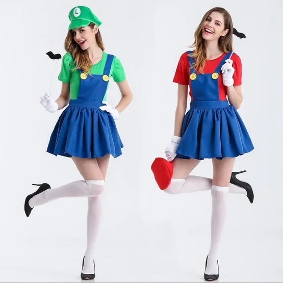 Super Mario Cosplay Clothing Moving Doll Women Louie Clothing Sexy Plumber Clothing Women's Gift