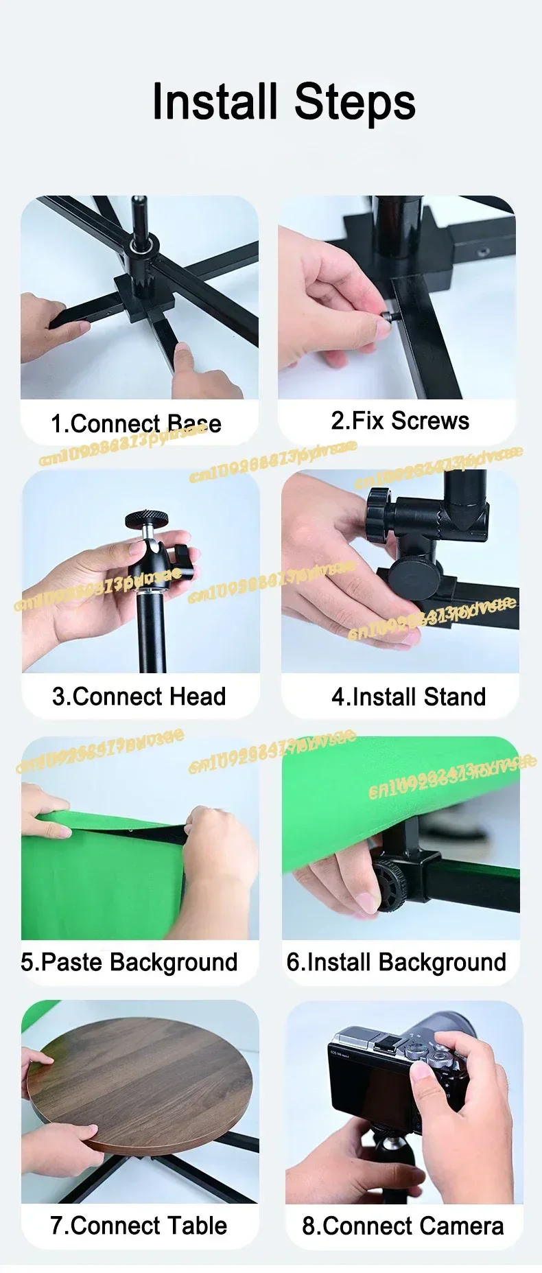 

360 Rotation Video Shooting Platform Professional Photography Table Photo Panoramic Head Turntable Studio Photo Booth New