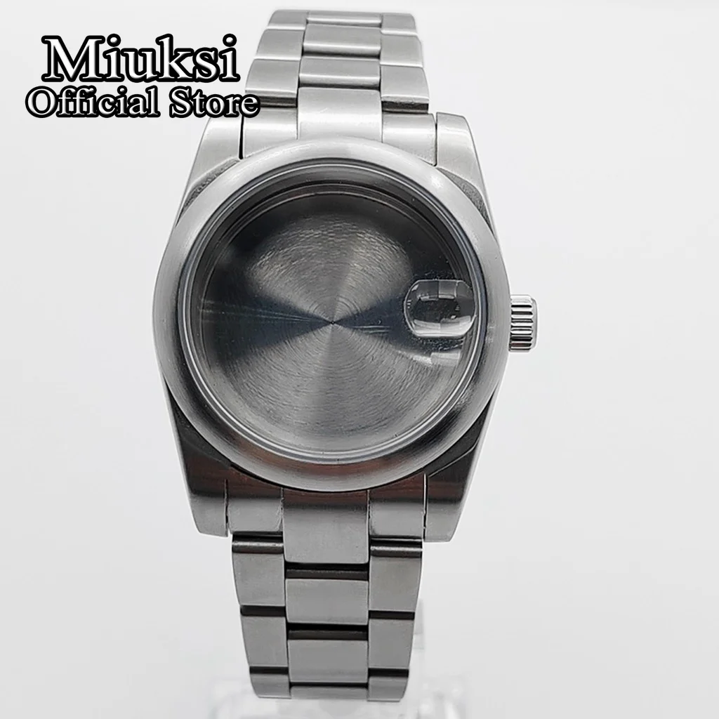 Miuksi 36mm/40mm Gebürstetes Uhrengehäuse Saphirglas Passend für NH35 NH36 ETA2824 2836 Miyota 8205 8215 PT5000 Mingzhu DG2813 Uhrwerk – Detail 6
