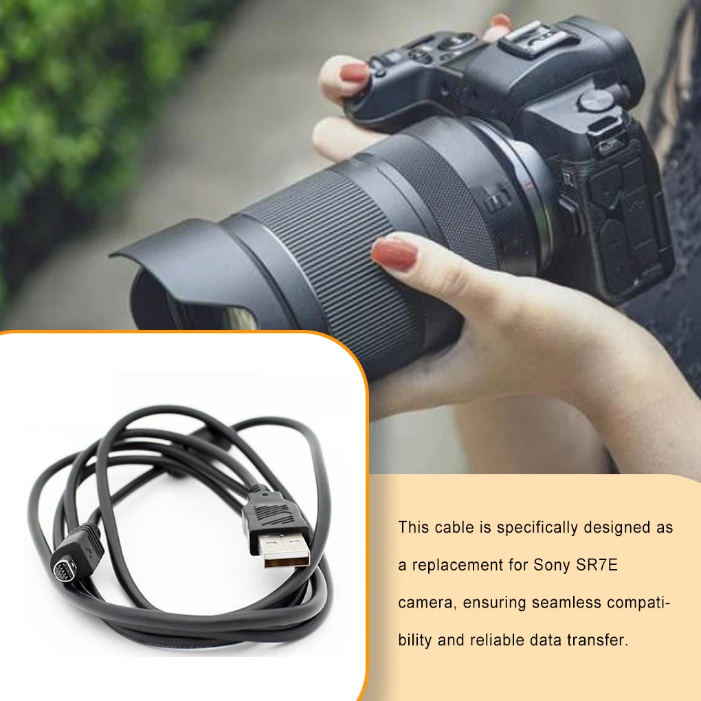 Camera USB to 10P Adapter Cable DV Data Transmission Cord Converter Camcorder Accessories Replacement for Sony SR7E