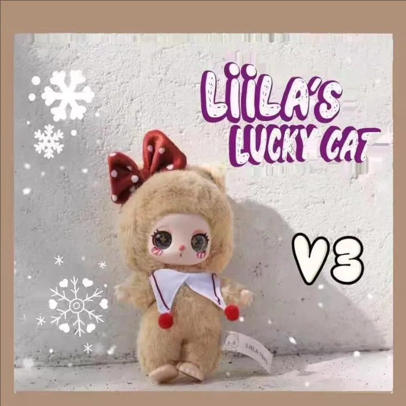 New Liila V3 Luck Cat Serise Blind Box Toys Anime Action Figures Caja Trendy Sweet Fluffy Dolls Girls Xmas Gift Genuine Presale