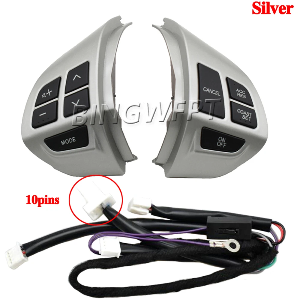 10PIN High Quality Steering wheel control buttons Switch For Mitsubishi ASX 2010-2016 Cruise Control Switches 8602A008 8701A087