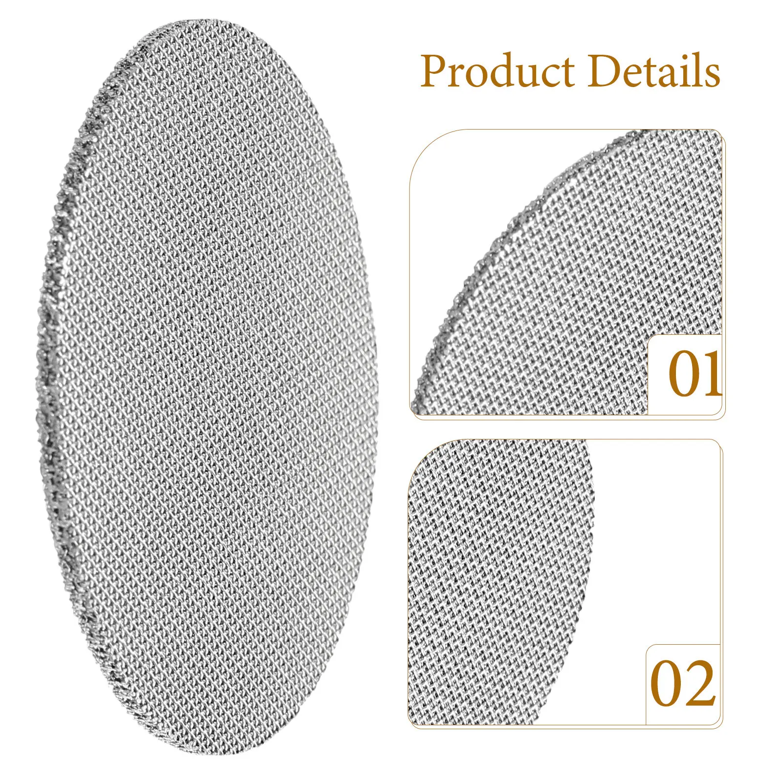 2Pcs Espresso Coffee Filter Stainless Steel Mesh Plates 51Mm Diameter Reusable Portafilter Shower Screen Coffee Brewing Plate