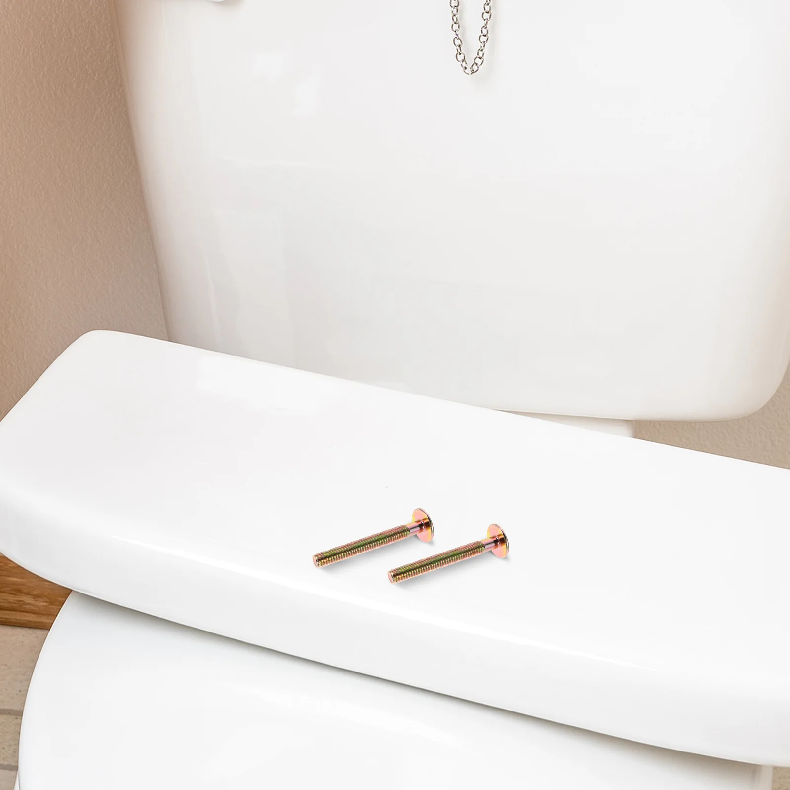 

4Pcs Toilet Seat Bolts Replacement Universal Top Mount Hinges Set Plastic Nuts Washers Heavy Duty Screws Fixing Kit