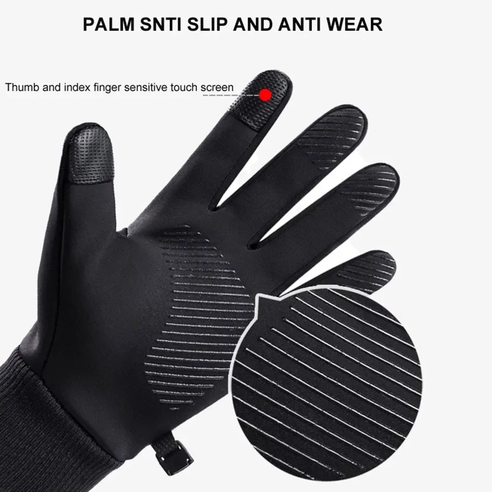 1 Paar Winter Wärme Ski handschuhe Unisex Outdoor Sport Win proof Silikon Anti-Rutsch-Touchscreen wasserdichte Handschuhe Ski handschuhe