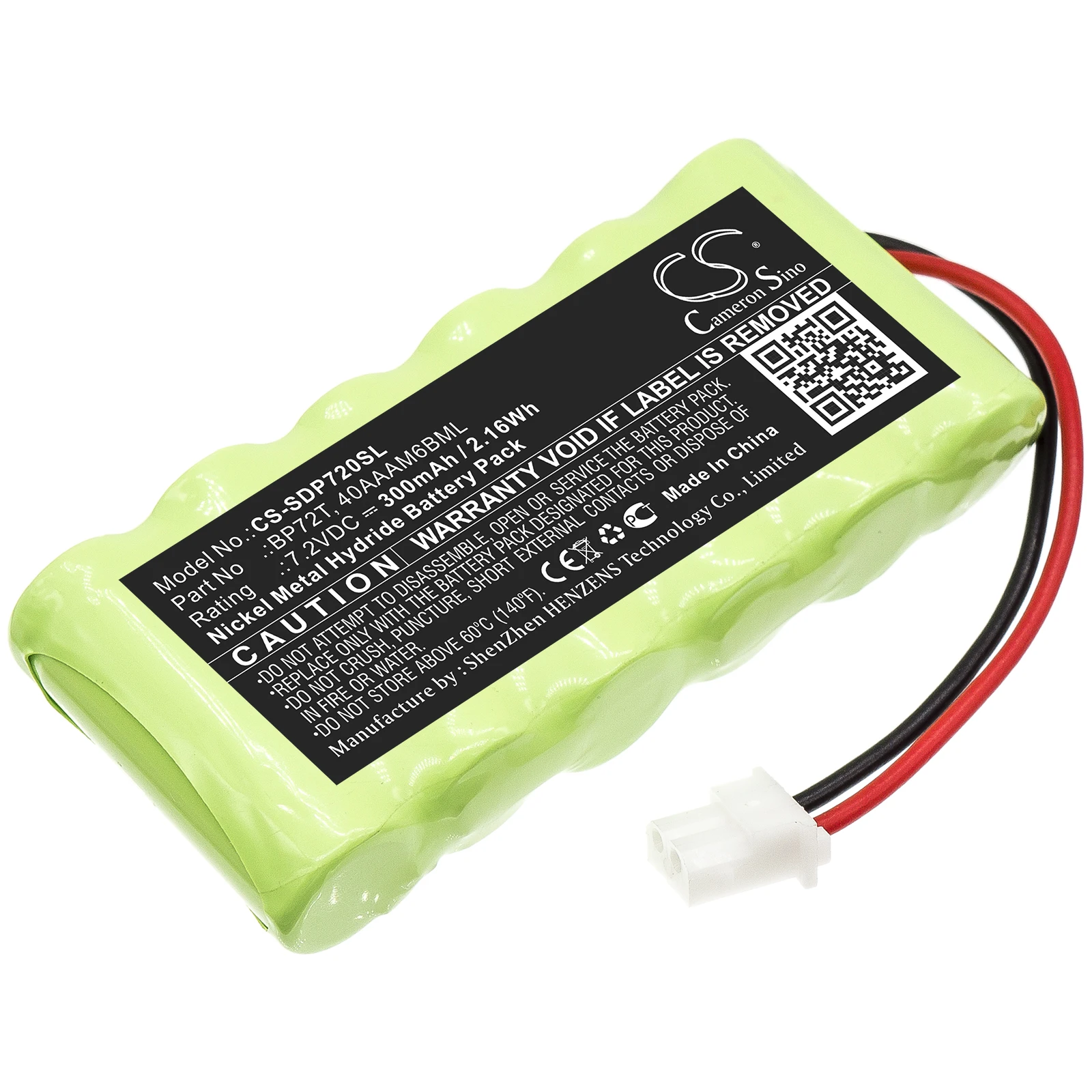 

Ni-MH Dog Collar Battery for Dogtra, 7.2V, 300mAh , Compatible Models: Deluxe Bird Launcher Transmitt
