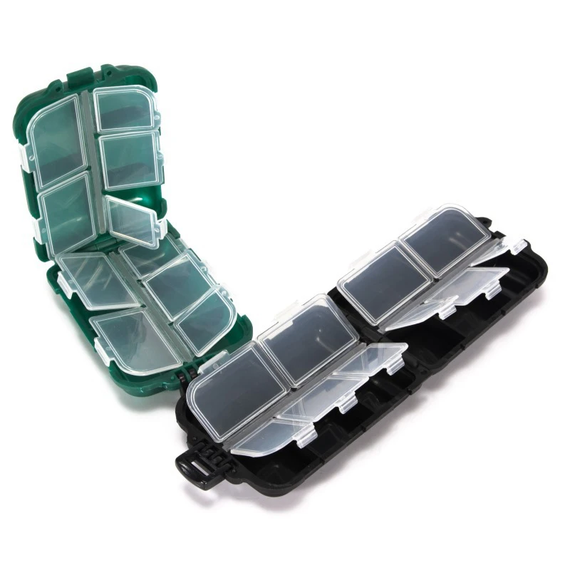 Portable 10 Grids Pill Organizer Medicine Holder Tablet Storage Drug Container Dispensers Case for Vitamins Fish Oils Pill Box