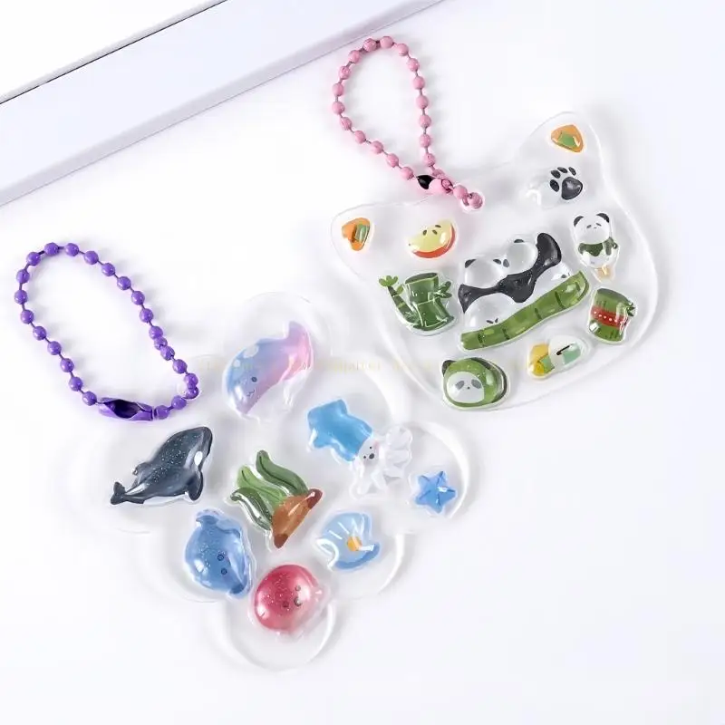 Embossed Animal PVC Sticker for Notebook Journal Water Bottle Photo Album Scrapbooking Decoration Kid Reward Sticker