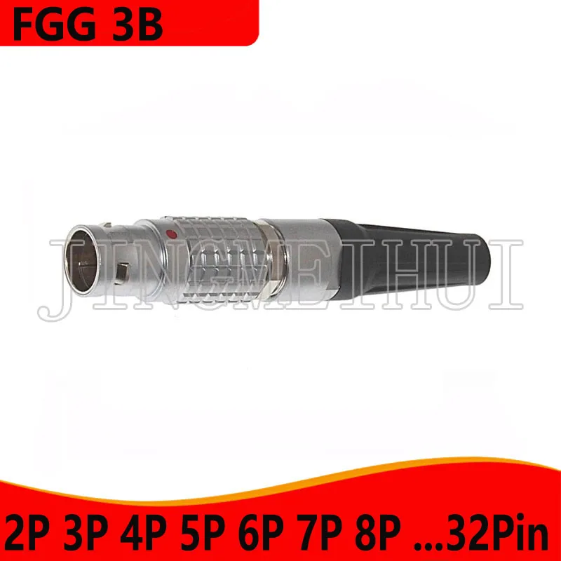 

Compatible FGG 3B M18 Series Straight Plug Male 2 3 4 5 6 7 8 9 10 12 14 16 18 20 22 24 26 30 Pin Circle Self-Latching Connector