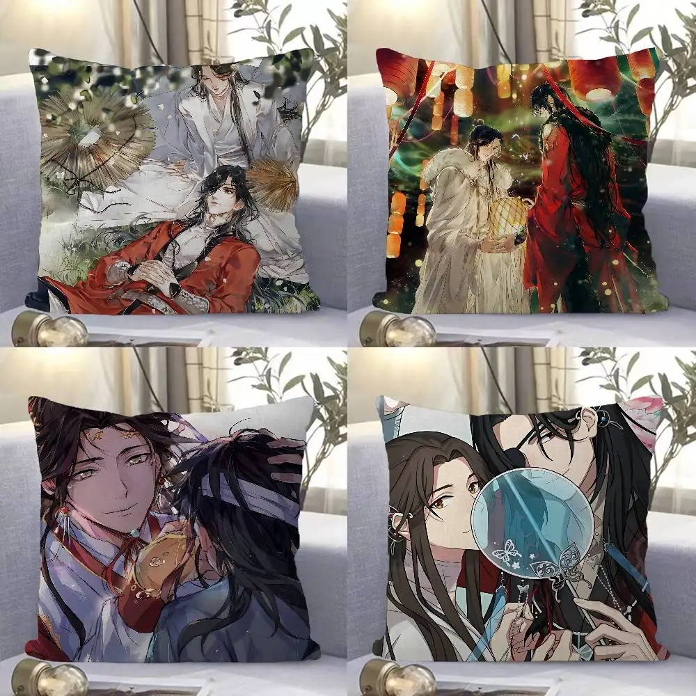 Anime Heaven Officials Blessing Lucky Dragon pillow cover sofa cushion cover home room decoration children gift