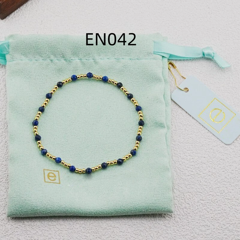 

VKVVA Fashion Jewelry Gold-plated Bead and Lapis Lazuli Natural Stone Mixed Bracelet for Women Birthday Gifts, Unique Gift