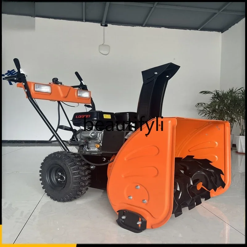 

Small snowblower community pavement snow clearing equipment property, hand push snowblowerX