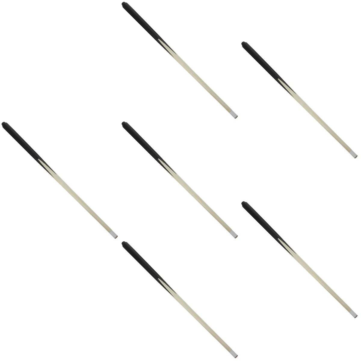 

6pcs 6 Pieces Pool Queue Stick Wood Cue Cues for with Case Billard Snooker Short
