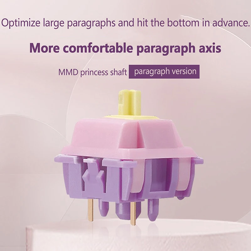 Interruptor linear tátil do teclado mecânico, interruptores silenciosos, interruptores profundos, 1PC