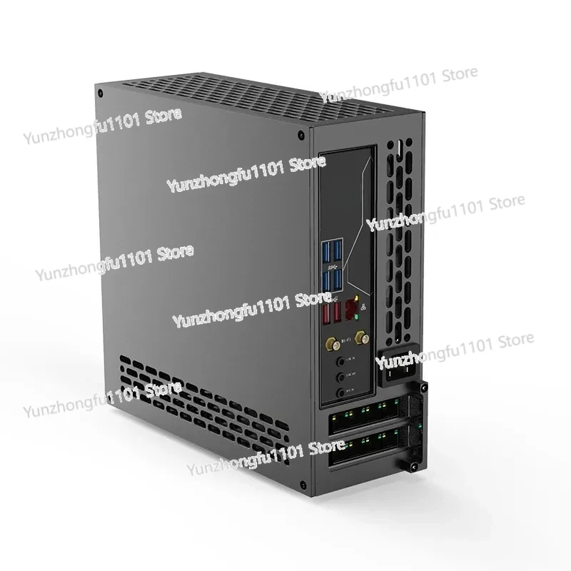 5-liter Mini A24-V5 Dual Slot Single Display 1u Power Itx Chassis, Double-sided Chamfering