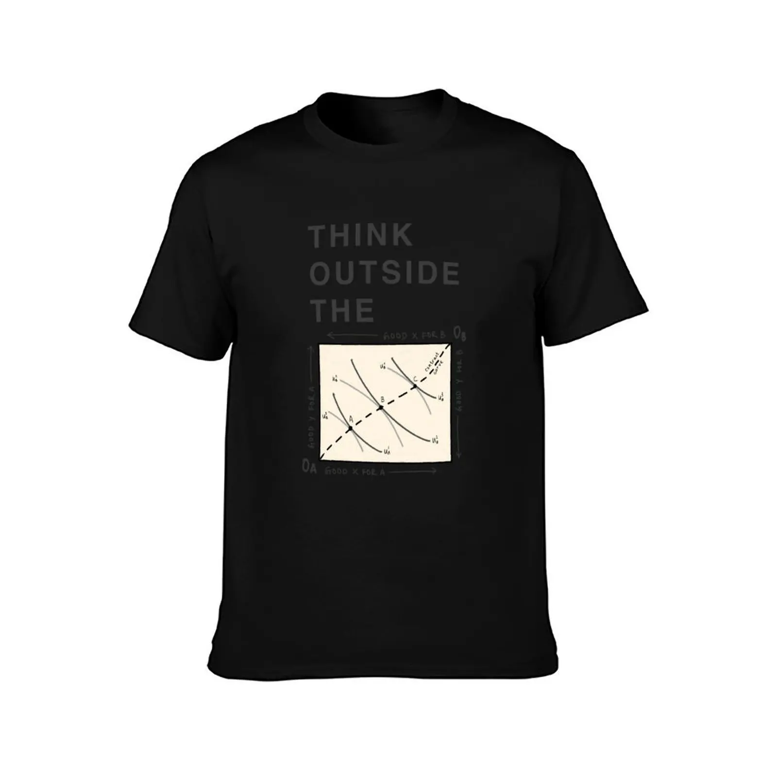 Think outside the Edgeworth box grayscale T-Shirt Big and Tall Solid Color T-Shirt