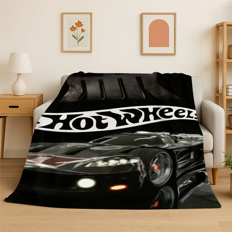 Racing Car H-Hot Wheels MOTO Soft Flannel Throw Blanket,Warm Cozy Blanket for Bed,Couch,Sofa,Bedroom,Living Room,Travel,Picnic