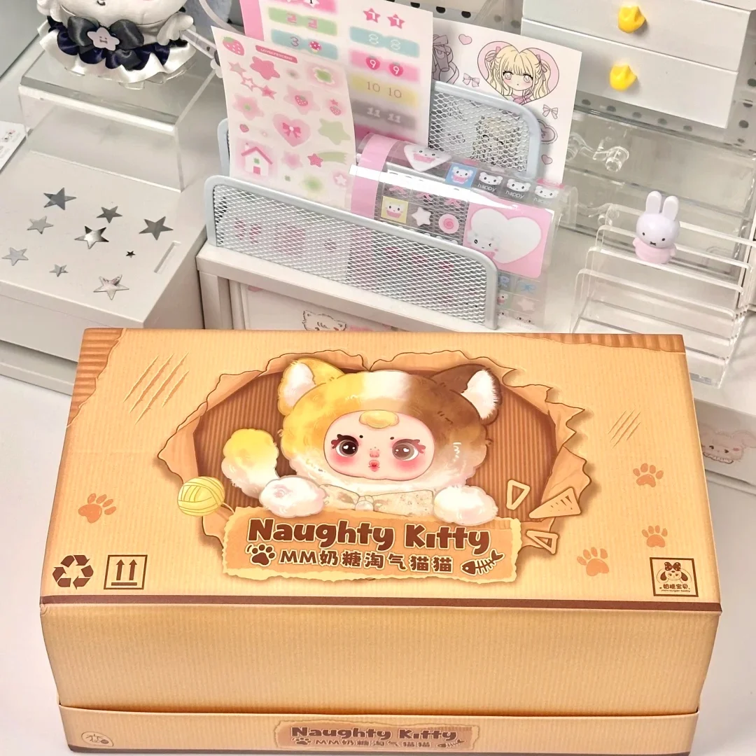 

Naughtymittens MM молочные конфеты плюшевая кукла-кошка кулон слепая коробка милая коллекционная игрушка для девочек модный аксессуар для рюкзака
