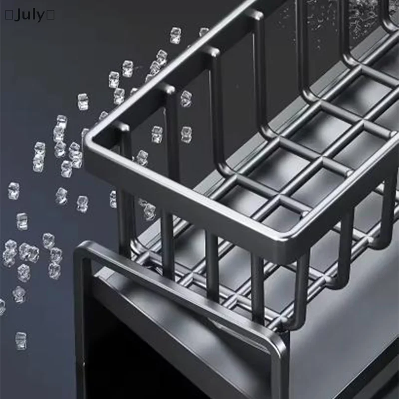 Стойка для слива губки для раковины из нержавеющей стали, многофункциональный смеситель на столешнице, мыльница, корзина для хранения полотенец, фильтр