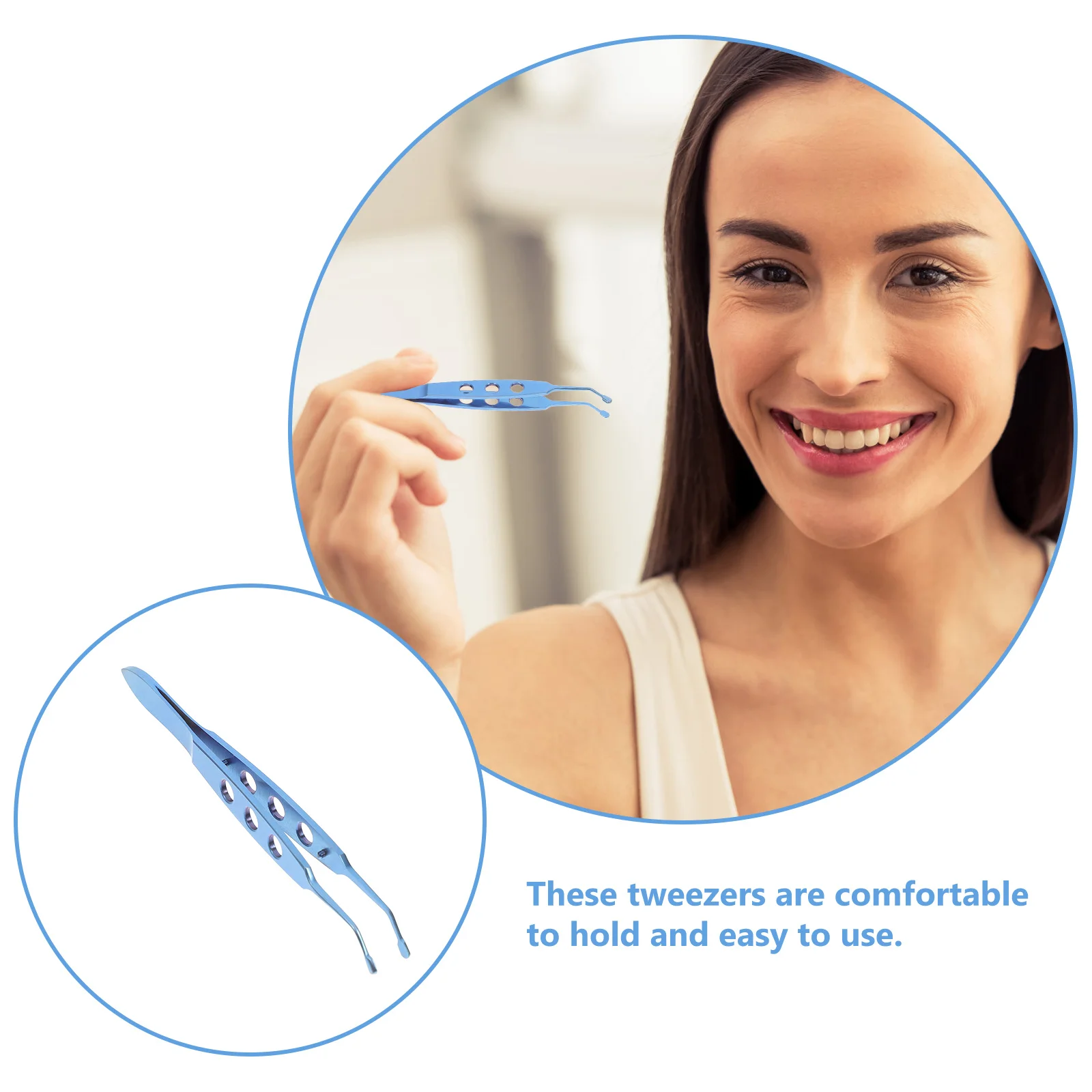 Meibomian Gland Expressor Metal Eyelid Tweezers For Women Eye Care Tool Portable Eyelid Compressor Long-Lasting Durable