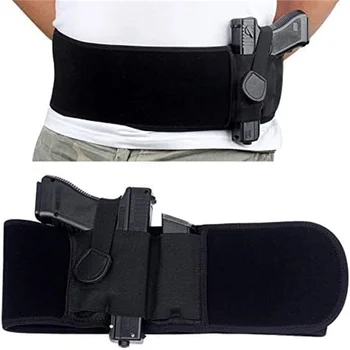 Kemer Kılıfı Tabanca Kılıfları Elastik Geniş Kemer Açık Avcılık Çekim Taşınabilir Gizli Tabanca Kılıfı silah kılıfı Bel Bandı Kemer
