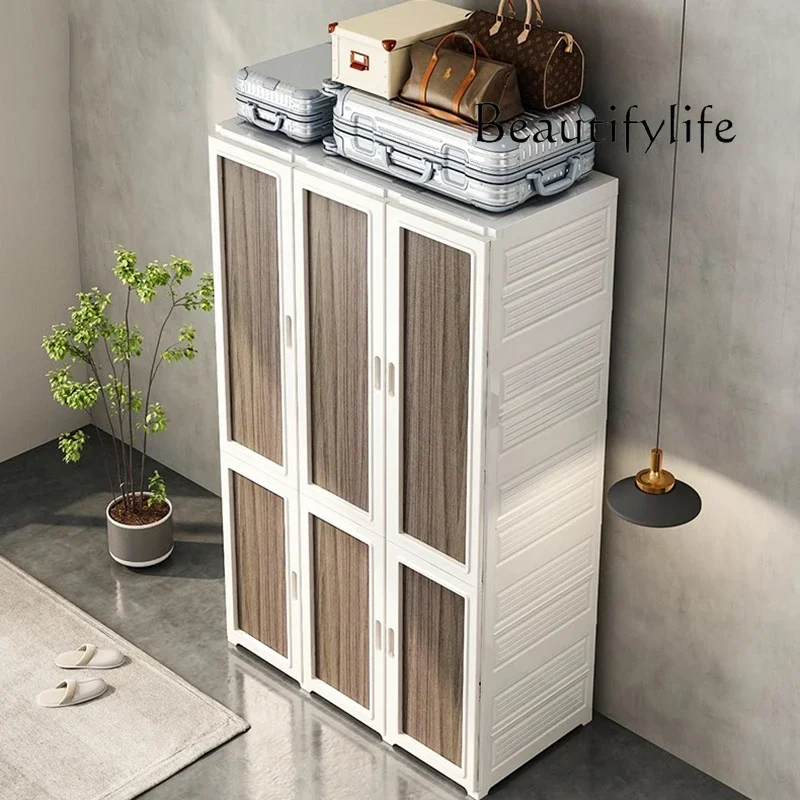 BJ Modern Minimalist Closet Nordic Living Room Partitions Bedroom Organizer Shelf Wardrobe Cheap Storage Muebles Trendy Furnitur
