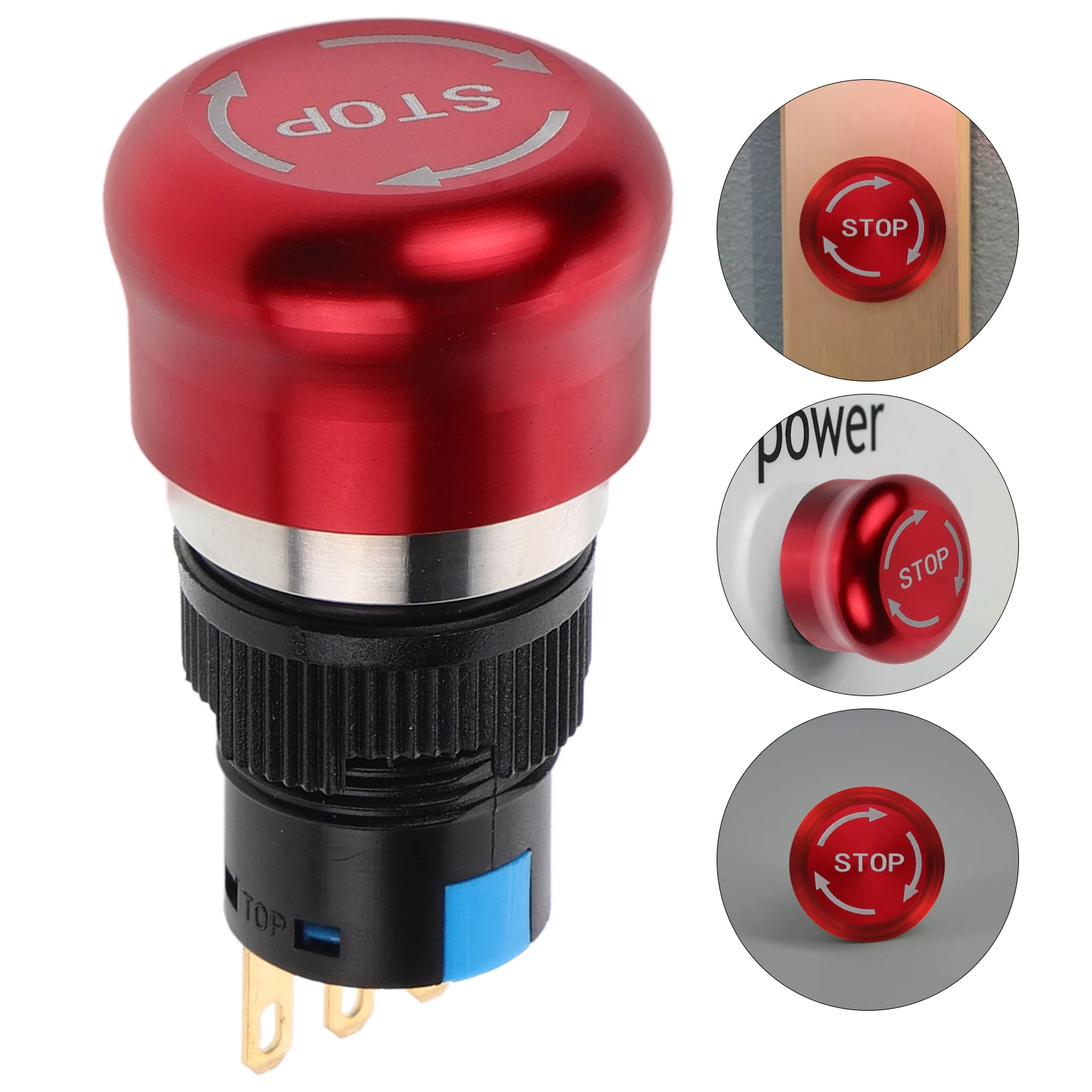 

Metal Emergency Stop Button Push Button Switch For Industrial Machinery Safety Control Replacement Stop Switch