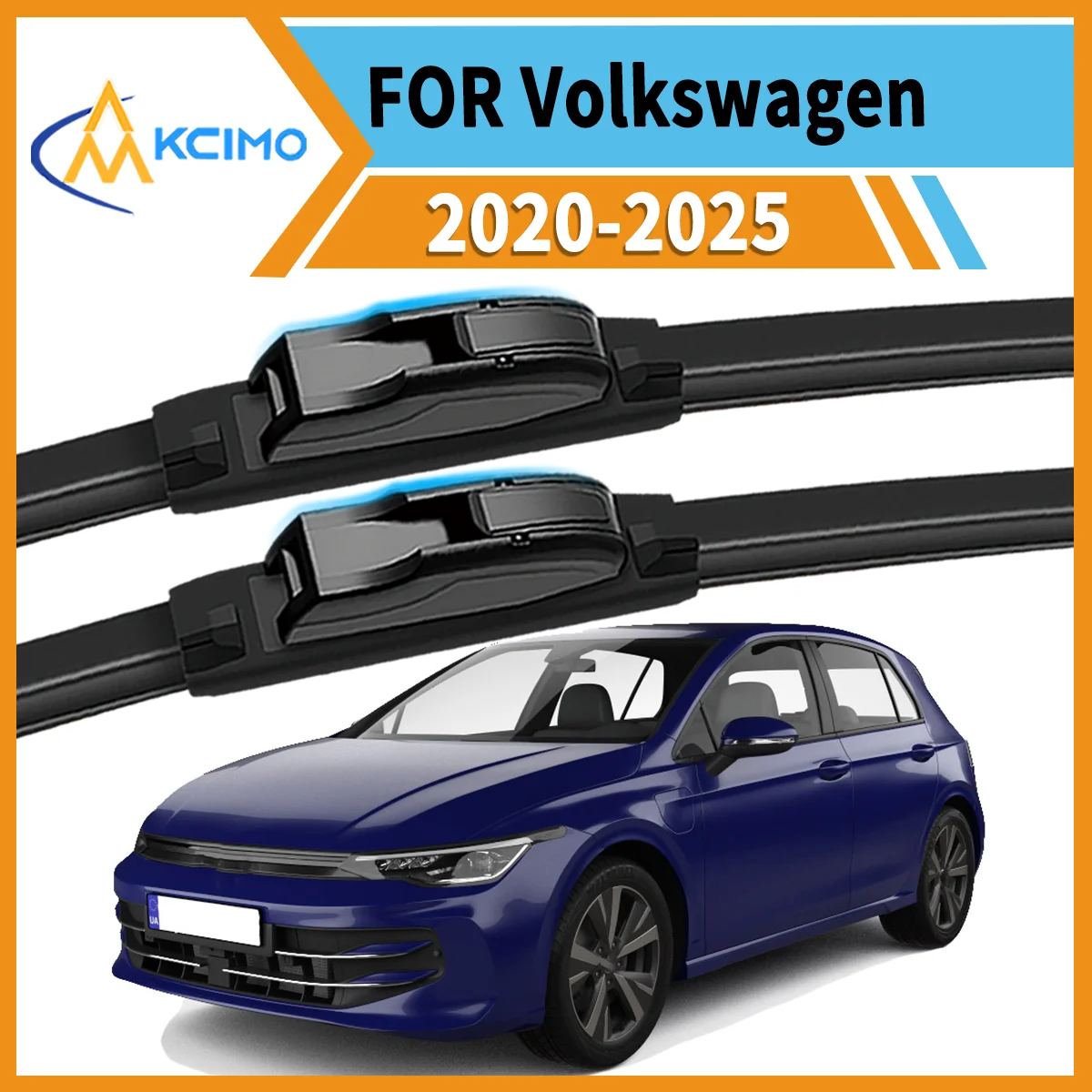 

Ultimate 2 Front Wiper Blades for Volkswagen Golf Mk8 CD1/CG5 2020-2025 Ensures Clear Vision & Safe Driving in Rain Snow or Sun