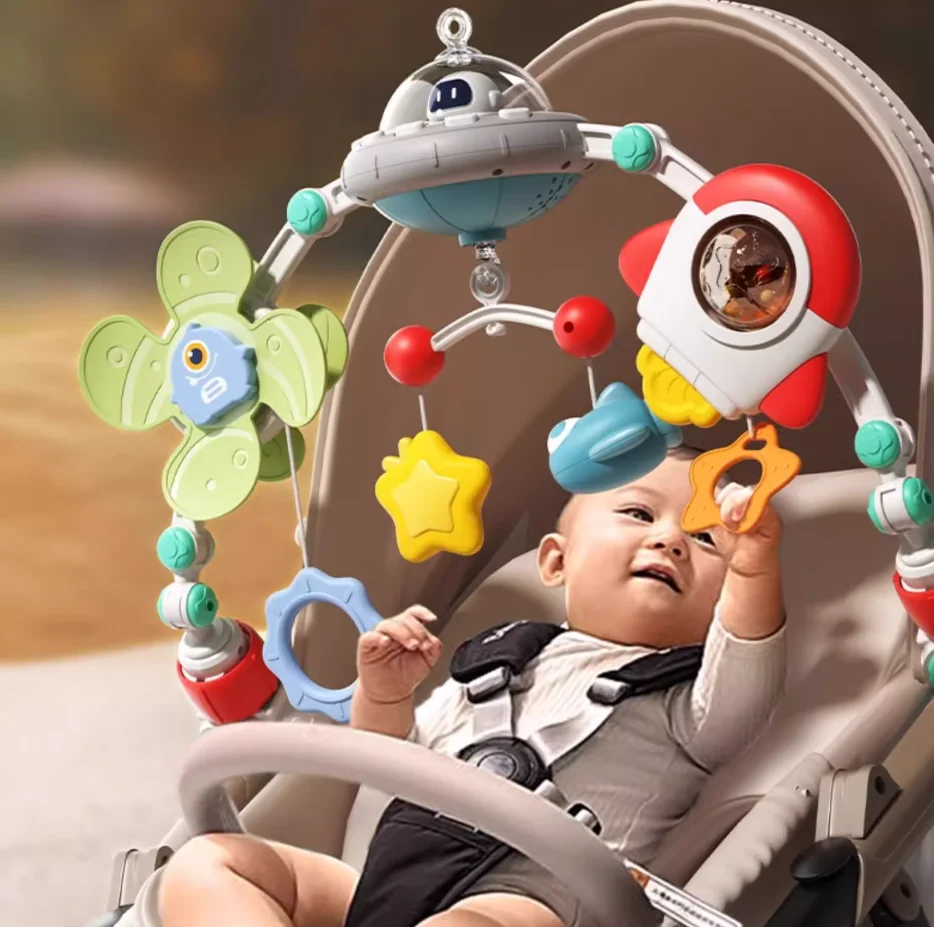 Детская коляска, арка, игрушки, кроватка, мобильная музыка, вращающиеся шезлонги, игрушки, мелкая моторика, сенсорная арка для развития, детское автокресло, игрушки