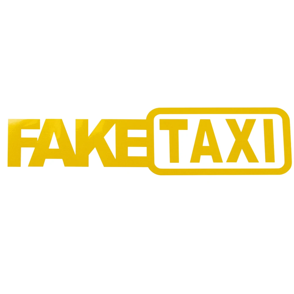 FAKE TAXI Reflective Stickers Funny Decals for LADA Granta Vesta Priora Niva Samara Signet Kalina X-Ray Safarl largus