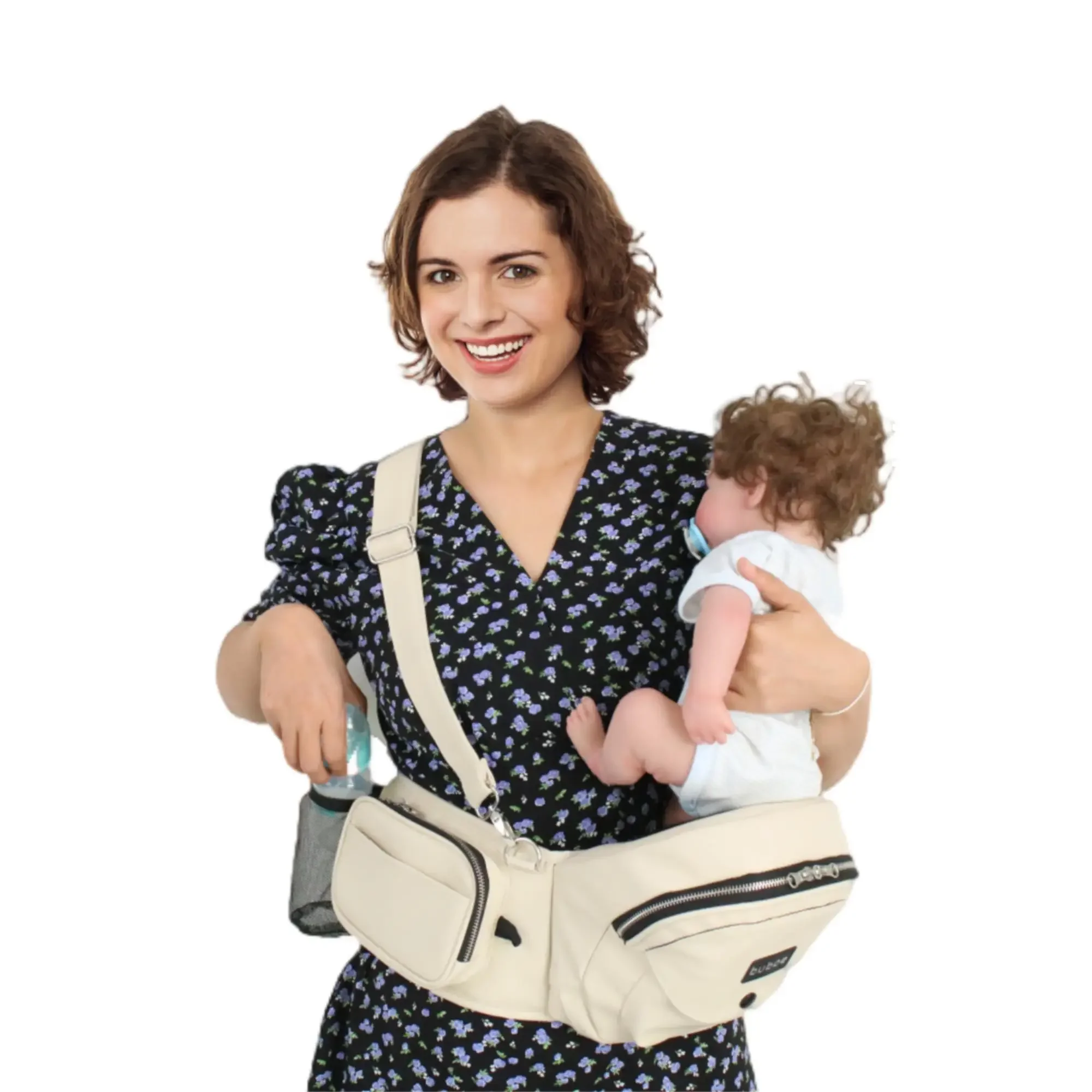 

YOBO PU leather Hip baby carrier Seat Mom Choice Ergonomic Carrier Extenders for Newborns & Toddlers with safety straps