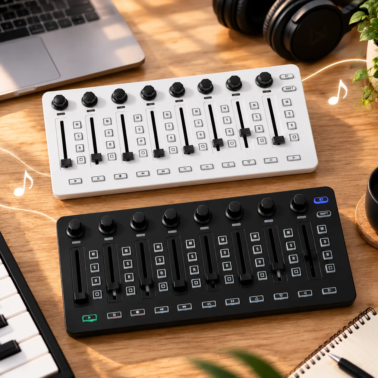M Vave Smc Mixer Midi Controller, 8 Encoders, Software Control Audio Mixing Console For Music Production & Studio Recording
