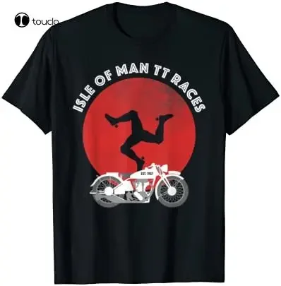 

Isle Of Man Tt Races Vintage Retro Manx T-Shirt Tee Shirt unisex