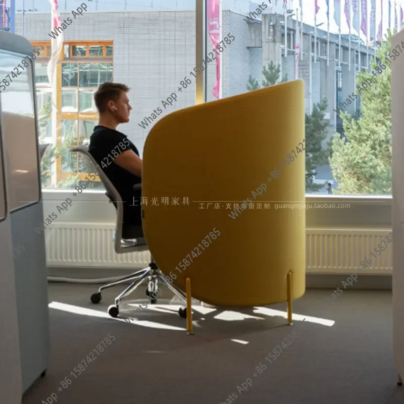 

X36 Semi-enclosed Single Workstation Office Area Privacy High Soft Bag Desk Designer Open Office Workstation
