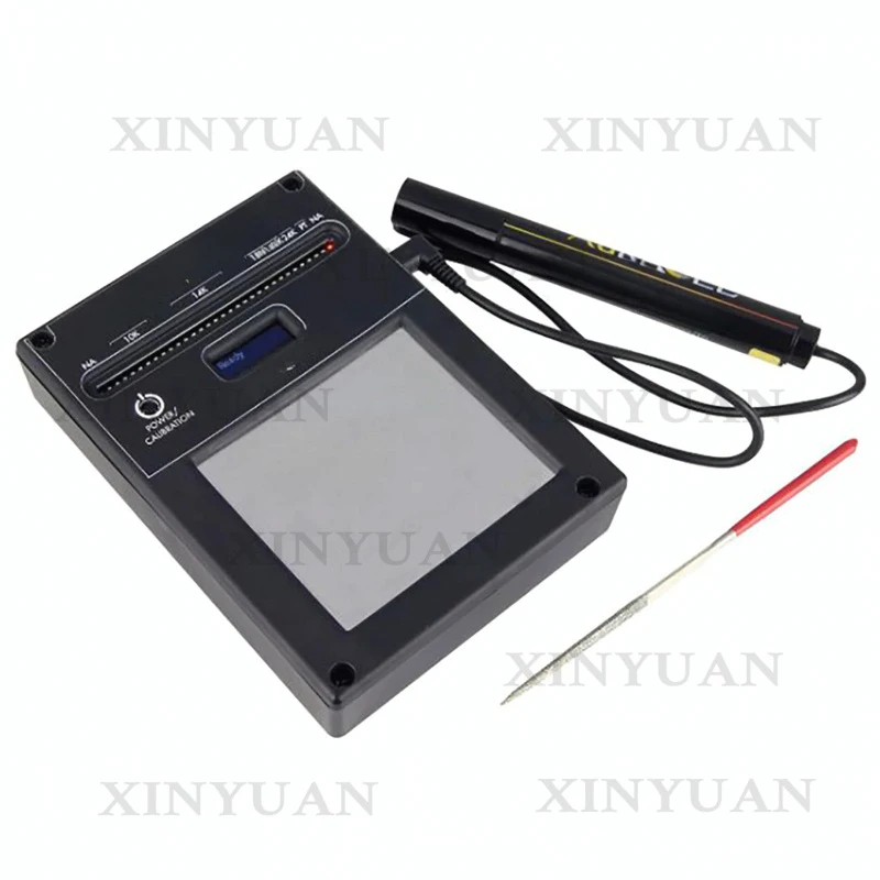Gemoro AuRACLE Analyzer Gold & Platinum Tester Instant LED Karat Reading with Pen Probe File Adapter for Gold Platinum 6K to 24K