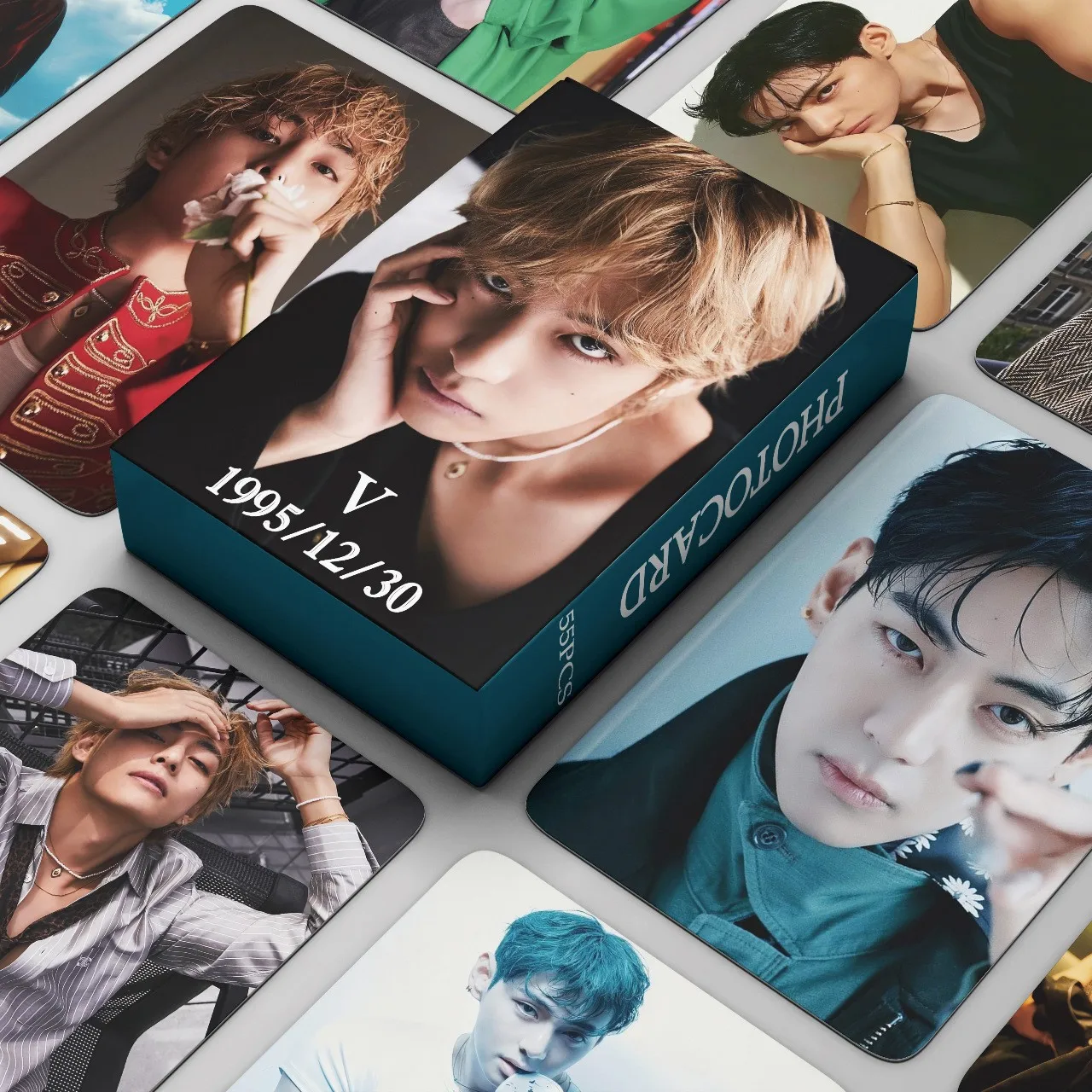 

Новинка 2025 года, 55 Kpop Superstar V Jintai Heng Lomo Card, фотографии, набор карточек с вентилятором, открытки, коллекция фанатов, маленькие карты