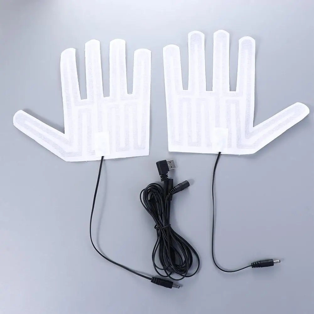 

5 В зимние лыжные перчатки с пятью пальцами, перчатки с подогревом, перчатки с подогревом, грелка, USB перчатки с подогревом, электрическая нагревательная пленка