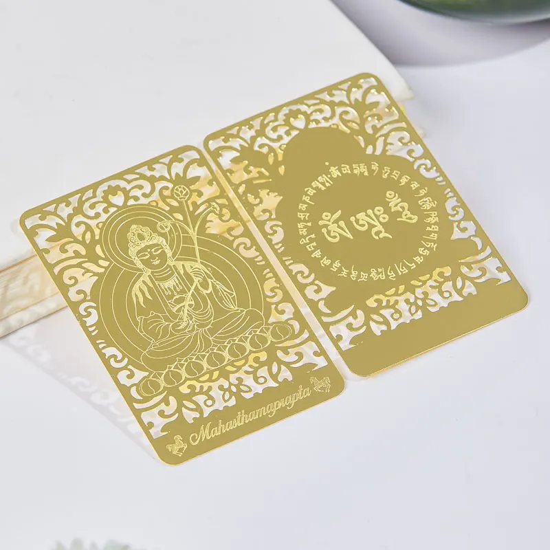 

Bodhisattva Rooster (Acala) Printed Golden Card AKashagarbha( OX&Tiger) Avalokitesvara(Rat) Mahasthamaprapta(Horse)
