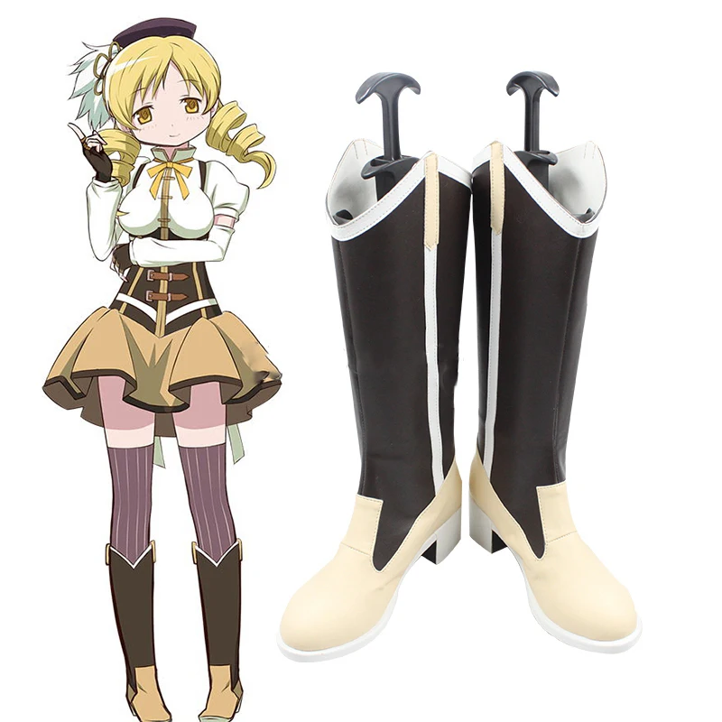 Anime Puella Magi Madoka Magica Mami Tomoe Cosplay Thời Trang Tùy Chỉnh Cosplay Giày 35-46 Kích Thước Unisex Cosplay Giày giày