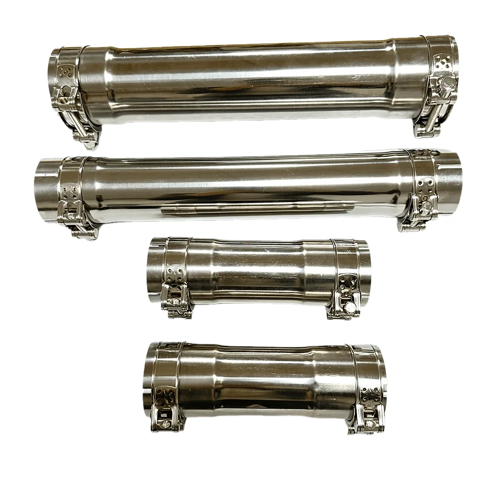 1pcs Car Parts Modified Exhaust Pipe Stainless Steel Pipe Adapter, Length 200mm 400mm, Diameter 51mm-80mm Butt Joint Pipe