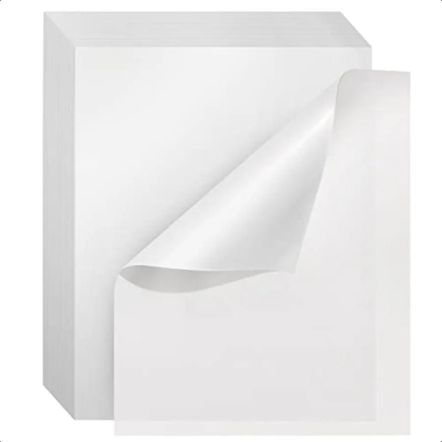 

Bright Creations 100 Pack 16 x 20Inch Glassine Paper Sheets for Artwork Photographs Documents DIY Crafts White Glassine Sheets
